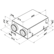 Kép 2/3 - VENTS VUE 100 P MINI hővisszanyerő készülék