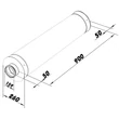 Kép 4/4 - Légtechnikai hangtompító 160/900 mm 