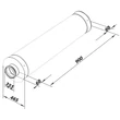 Kép 4/4 - Légtechnikai hangtompító 355/900 mm