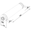Kép 4/4 - Légtechnikai hangtompító 400/900 mm