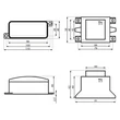 Kép 3/3 - Dalap TRS 12 V transzformátor méretrajz