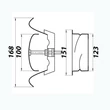 Kép 3/3 - Fém elszívó légszelep Ø150 mm