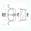 Kép 3/3 - Fém elszívó légszelep Ø160 mm
