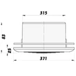 Kép 3/4 - Diffúzor műanyag GP RUND 315 mm