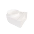 Kép 4/5 - 90° átalakító idom kerek csővezetékről szögletesre 220x90 mm - O 150 mm
