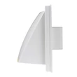 Kép 4/6 - Műanyag szellőzőrács esővédő előlappal csőcsonkkal 150x150 mm/110x55 mm