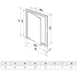 Kép 3/4 - Műanyag szervizajtó 250x250