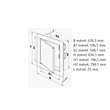 Kép 4/4 - Zárható fém szervizajtó 600x800 mm 