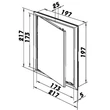 Kép 4/4 - Műanyag szervizajtó  200x200