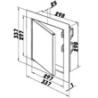 Kép 3/3 - Fém szervizajtó mágneszárral RVM 300x300