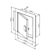 Kép 3/3 - Fém szervizajtó mágneszárral RVM 148x148