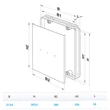 Kép 3/3 - DKM 200×250 mm csempézhető fém szervizajtó fém kerettel