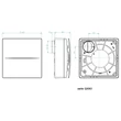 Kép 2/4 -   AERAULIQA QX-80 HT - WC csésze elszívásához fürdőszoba ventilátor, páraérzékelővel