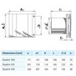 Kép 2/2 - BLAUBERG QUATRO 100 Fürdőszoba ventilátor