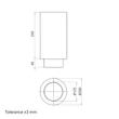 Kép 3/3 - Szénszűrő csővezetékbe Ø 125 mm, 250 mm hosszú
