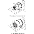 Kép 3/5 - TT MIX PRO SILENT 100 Hangcsillapított fémházas csőventilátor