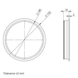 Kép 5/5 - Műanyag végzáró kerek csővezetékbe, Ø 150 mm