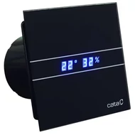Fürdőszoba ventilátor CATA E-100GTH BK időzítővel és páraérzékelővel Fekete 
