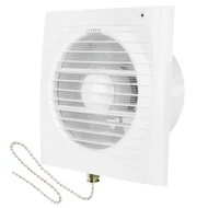 Fürdőszoba ventilátor Dalap 125 ELKE LZ húzókapcsolóval, időzítővel