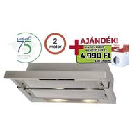 Cata - Konyhai páraelszívó TF-5260 X/L alu (2 motoros) + FA125/3 bekötő szett