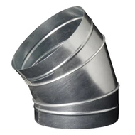 Fém légcsatorna könyök idom 45° - Ø 315 mm