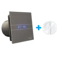 CATA E-100GSTH időzítővel és páraérzékelővel Ezüst, visszacsapó szeleppel