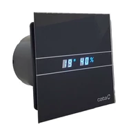 Fürdőszoba ventilátor CATA E-100MTH BK időzítővel és páraérzékelővel Fekete színű