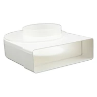 90° átalakító 204x60mm - Ø125mm (állítható csonk)
