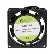 Műszerventilátor SAF-230V AC - 230V/80x80x25 (2350 rpm)