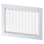 Fehér színű műanyag szellőzőrács 603x303 mm
