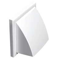 Műanyag szellőzőrács esővédő előlappal 154x154 mm
