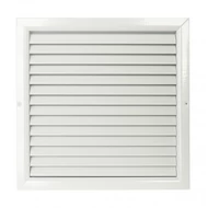 Alumínium szellőzőrács fix zsaluval 150x150 mm