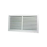 Alumínium szellőzőrács fix zsaluval 800x300 mm