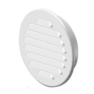 Fém szellőzőrács rovarhálóval fehér 100 mm 