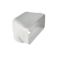 90° átalakító idom kerek csővezetékről szögletesre 227X94 mm - O 150 mm