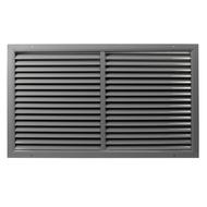 Szellőzőrács fix ráccsal minőségi préselt alumíniumból  700x400 mm, szürke