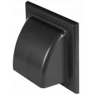 MŰANYAG SZELLŐZŐRÁCS ESŐVÉDŐ ELŐLAPPAL, CSŐCSONKKAL 150 MM SZÜRKE