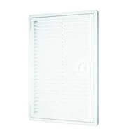 Műanyag szervizajtó szellőzőrácsal 150x150 mm