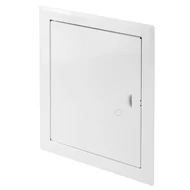 Fehér fém szervízajtó fogantyúval 250x300