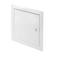Fém szervizajtó fogantyúval fehér színű 150X150 mm