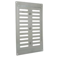 Rozsdamentes acélból készült szellőzőrács mechanikus szabályozással 260x165 mm