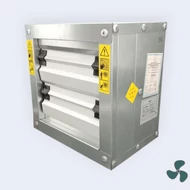 Ipari fali axiál ventilátor zsaluval, beépítő kerettel 30×30 cm – 3500 m³/h