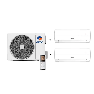 GREE MULTI KLÍMA KÜLTÉRI EGYSÉG 5,3KW +  2 db GREE COMFORT PRO KLÍMA MULTI OLDALFALI BELTÉRI EGYSÉG 2,7KW