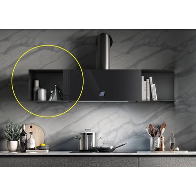 KDESIGN - konyhai páraelszívó QUBE zárt polc