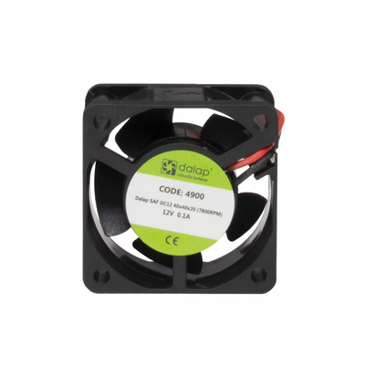 Kis műszerventilátor SAF-230V DC - 12V/40x40x20 (7800 RPM)