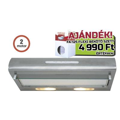 Davoline - Konyhai páraelszívó Olympia 360 LUX PLUS festett szürke (2 motoros) + FA125/3 Bekötő szettel