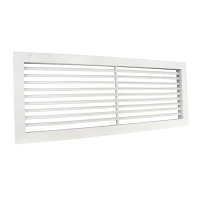 szellőzőrács szabályozható zsaluval 600x200 mm, fehér