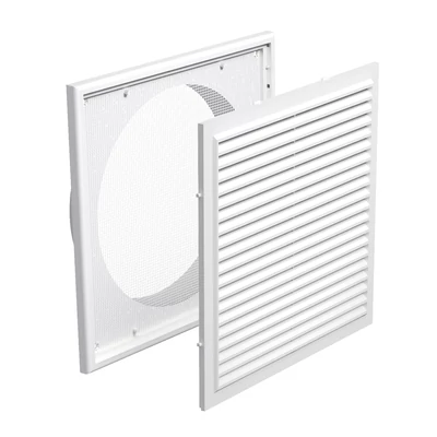 Műanyag szellőzőrács csőcsonkkal 150 mm