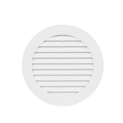 Műanyag szellőzőrács műanyag rovarhálóval 125 mm