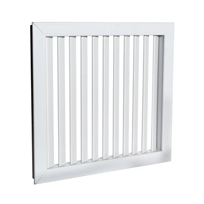 Műanyag szellőzőrács fix zsaluval GPU 214x214 MM